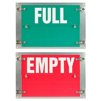 J.J. Keller Flip-File Sign, Empty/Full, 2-Legend