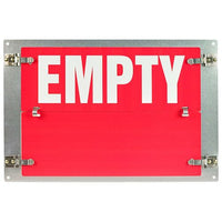 J.J. Keller Flip-File Sign, Empty/Full, 2-Legend