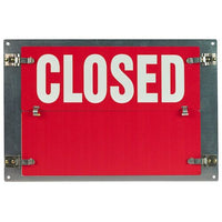 J.J. Keller Flip-File Sign, Closed/Open, 2-Legend