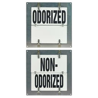 J.J. Keller Flip-File Sign, Odorized/Non-Odorized, Small, 2-Legend