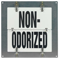 J.J. Keller Flip-File Sign, Odorized/Non-Odorized, Small, 2-Legend