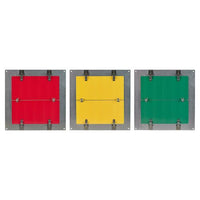 J.J. Keller Flip-File Sign, Red/Yellow/Green, 3-Legend