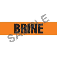 J.J. Keller Brine Pipe Marker - ASME/ANSI