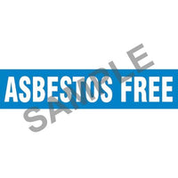 J.J. Keller Asbestos Free Pipe Marker - ASME/ANSI