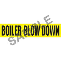 J.J. Keller Boiler Blow Down Pipe Marker - ASME/ANSI