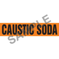 J.J. Keller Caustic Soda Pipe Marker - ASME/ANSI
