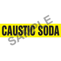 J.J. Keller Caustic Soda Pipe Marker - ASME/ANSI