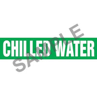 J.J. Keller Chilled Water Pipe Marker - ASME/ANSI