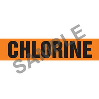J.J. Keller Chlorine Pipe Marker - ASME/ANSI