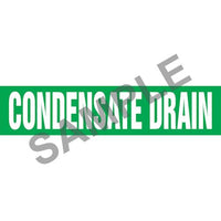 J.J. Keller Condensate Drain Pipe Marker - ASME/ANSI
