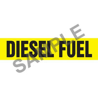 J.J. Keller Diesel Fuel Pipe Marker - ASME/ANSI