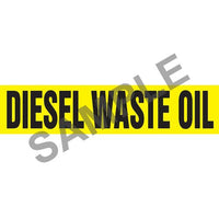 J.J. Keller Diesel Waste Oil Pipe Marker - ASME/ANSI