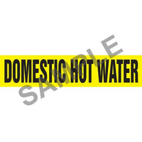 J.J. Keller Domestic Hot Water Pipe Marker - ASME/ANSI