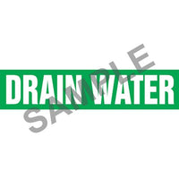 J.J. Keller Drain Water Pipe Marker - ASME/ANSI