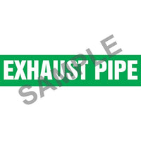 J.J. Keller Exhaust Pipe - Pipe Marker - ASME/ANSI