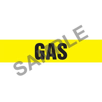 J.J. Keller Gas Pipe Marker - ASME/ANSI