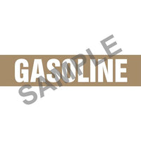 J.J. Keller Gasoline Pipe Marker - ASME/ANSI