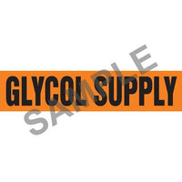 J.J. Keller Glycol Supply Pipe Marker - ASME/ANSI