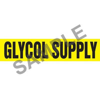 J.J. Keller Glycol Supply Pipe Marker - ASME/ANSI