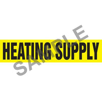 J.J. Keller Heating Supply Pipe Marker - ASME/ANSI