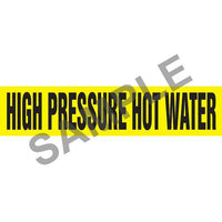 J.J. Keller High Pressure Hot Water Pipe Marker - ASME/ANSI