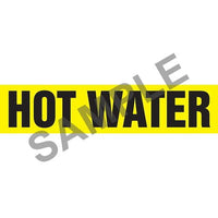 J.J. Keller Hot Water Pipe Marker - ASME/ANSI