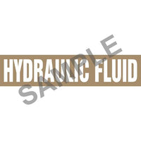J.J. Keller Hydraulic Fluid Pipe Marker - ASME/ANSI