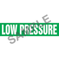 J.J. Keller Low Pressure Pipe Marker - ASME/ANSI