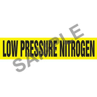 J.J. Keller Low Pressure Nitrogen Pipe Marker - ASME/ANSI