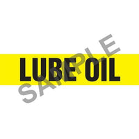 J.J. Keller Lube Oil Pipe Marker - ASME/ANSI