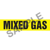 J.J. Keller Mixed Gas Pipe Marker - ASME/ANSI