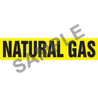 J.J. Keller Natural Gas Pipe Marker - ASME/ANSI