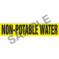 J.J. Keller Non-Potable Water Pipe Marker - ASME/ANSI