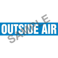 J.J. Keller Outside Air Pipe Marker - ASME/ANSI