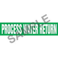 J.J. Keller Process Water Return Pipe Marker - ASME/ANSI