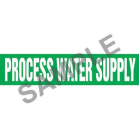 J.J. Keller Process Water Supply Pipe Marker - ASME/ANSI