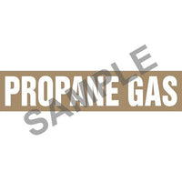 J.J. Keller Propane Gas Pipe Marker - ASME/ANSI
