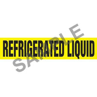 J.J. Keller Refrigerated Liquid Pipe Marker - ASME/ANSI