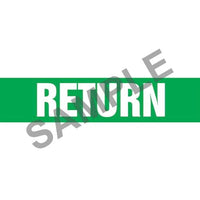 J.J. Keller Return Pipe Marker - ASME/ANSI