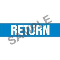 J.J. Keller Return Pipe Marker - ASME/ANSI