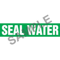 J.J. Keller Seal Water Pipe Marker - ASME/ANSI