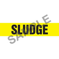 J.J. Keller Sludge Pipe Marker - ASME/ANSI