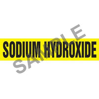 J.J. Keller Sodium Hydroxide Pipe Marker - ASME/ANSI