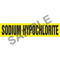 J.J. Keller Sodium Hypochlorite Pipe Marker - ASME/ANSI