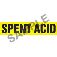 J.J. Keller Spent Acid Pipe Marker - ASME/ANSI