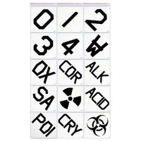 JJ Keller 7.5" x 7.5" HazCom Numbers & Symbols Kit