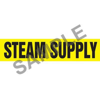 J.J. Keller Steam Supply Pipe Marker - ASME/ANSI