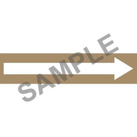 J.J. Keller Wordless Pipe Marker - Long Arrow - ASME/ANSI