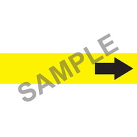 J.J. Keller Wordless Pipe Marker - Short Arrow - ASME/ANSI