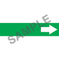 J.J. Keller Wordless Pipe Marker - Short Arrow - ASME/ANSI